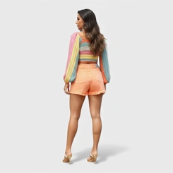 Shorts Feminino Curto Human Body