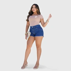 Shorts Feminino Jeans Human Body