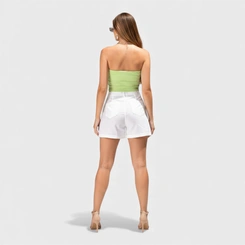 Shorts Feminino Em Alfaiataria Human Body