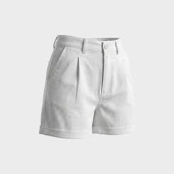 Shorts Feminino Em Alfaiataria Human Body