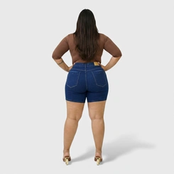 Bermuda Feminina Jeans Plus Size Human Body