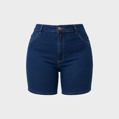 Bermuda Feminina Jeans Plus Size Human Body