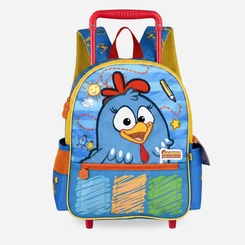 Mochila de Rodinhas Galinha Pintadinha Artes Original Clio Style