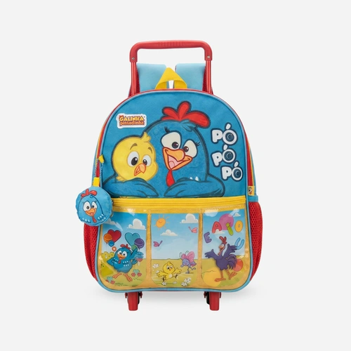Mochila de Rodinhas Galinha Pintadinha Original Clio Style