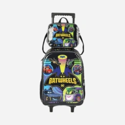 Kit Mochila De Rodinhas E Lancheira Batwheels Luxcel