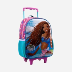 Kit Mochila De Rodinhas E Lancheira Pequena Sereia Xeryus