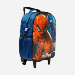 Mochila Infantil De Rodinhas Homem Aranha Azul Xeryus