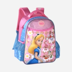 Mochila de Costas Infantil Alice no País das Maravilhas Disney Original Clio Style