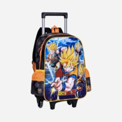 Mochila Escolar Rodinhas Dragon Ball Z Goku Super saiyajin Clio Style