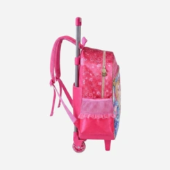 Mochila Rodinha Escolar Princesas Mágicas Rosa Clio Menina
