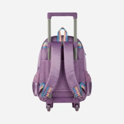Mochila Infantil Juvenil Carrinho E Costas Clio Style Lilás