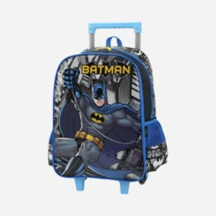 Kit Mochila De Rodinhas E Lancheira Batman Luxcel