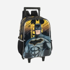 Kit Mochila De Rodinhas E Lancheira Batman Luxcel