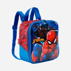 Kit Mochila De Rodinhas E Lancheira Homem Aranha Xeyus