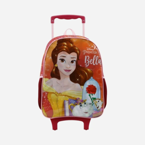 Mochila Infantil De Rodinhas Princesa Bela Xeryus