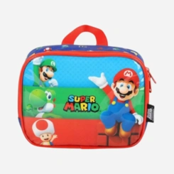 Kit Mochila De Rodinhas E Lancheira Super Mario Luxcel
