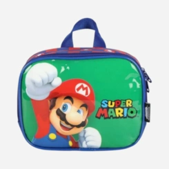 Kit Mochila De Rodinhas E Lancheira Super Mario Luxcel