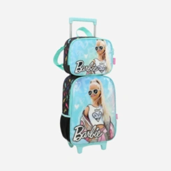 Kit Mochila De Rodinhas E Lancheira Barbie Luxcel