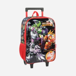 Kit Mochila De Rodinhas E Lancheira Mech Strike Luxcel
