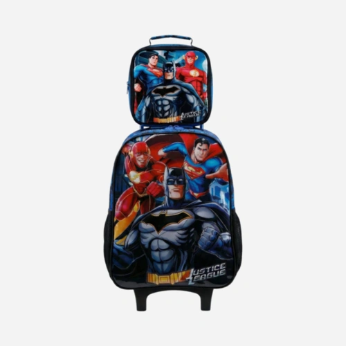Kit Mochila De Rodinhas E Lancheira Liga Da Justiça Xeryus