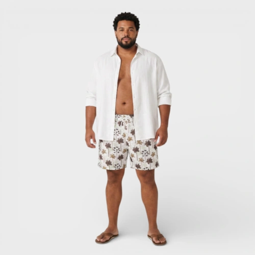 Bermuda Masculina Plus Size Estampada Costa Boy