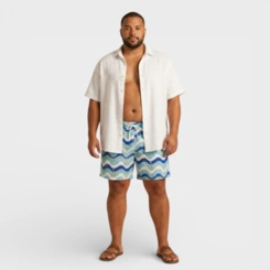 Bermuda Masculina Plus Size Estampada Costa Boy