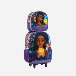 Kit Mochila De Rodinhas E Lancheira Wish Xeryus