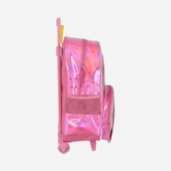 Mochila Infantil Com Rodinhas Arco-Íris Luxcel