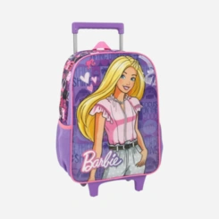 Mochila Infantil Com Rodinhas Barbie Luxcel