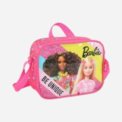 Kit Mochila Com Rodinhas e Lancheira Infantil Barbie Luxcel