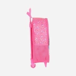 Kit Mochila Com Rodinhas e Lancheira Infantil Barbie Luxcel