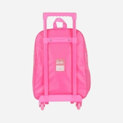 Kit Mochila Com Rodinhas e Lancheira Infantil Barbie Luxcel