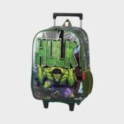 Mochila Infantil De Rodinhas Hulk Luxcel