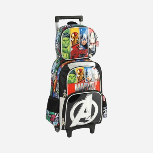 Kit Mochila De Rodinhas E Lancheira Vigadores E Hulk Luxcel