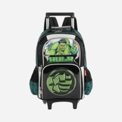 Kit Mochila De Rodinhas E Lancheira Vigadores E Hulk Luxcel