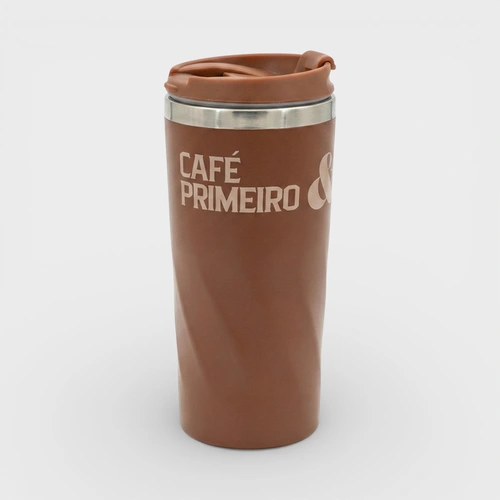 Copo Térmico Com Tampa Café Uatt 450ml