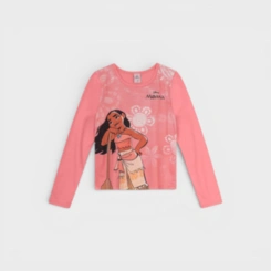 Blusa Manga Longa Infantil Menina Brandili Moana