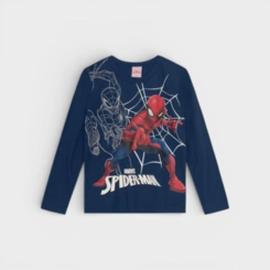Blusa Manga Longa Infantil Menino Brandili Homem Aranha