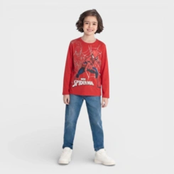 Blusa Manga Longa Infantil Menino Brandili Homem Aranha