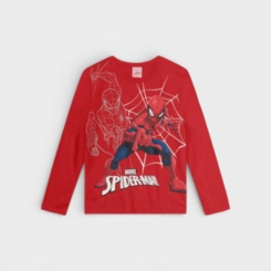 Blusa Manga Longa Infantil Menino Brandili Homem Aranha