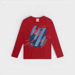 Blusa Manga Longa Infantil Menino Brandili Homem Aranha