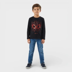 Blusa Manga Longa Menino Homem Aranha Brandili