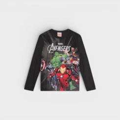 Blusa Manga Longa Infantil Menino Brandili Vingadores