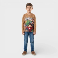 Blusa Manga Longa Infantil Menino Brandili Vingadores