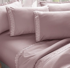 Jogo De Cama Casal Romantic Bordado Inglês Corttex