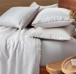 Jogo De Cama Queen Romantic Bordado Inglês Corttex