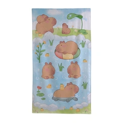 Toalha De Banho Infantil Aveludada Capivara Dohler