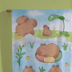 Toalha De Banho Infantil Aveludada Capivara Dohler