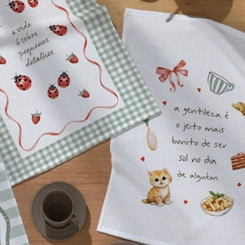 Pano De Copa Coom Estampas Fofas Dohler