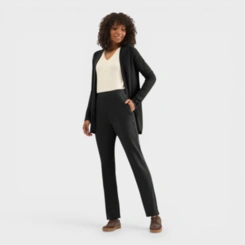 Cardigan Alongado Básico Feminino Tricot Rovitex